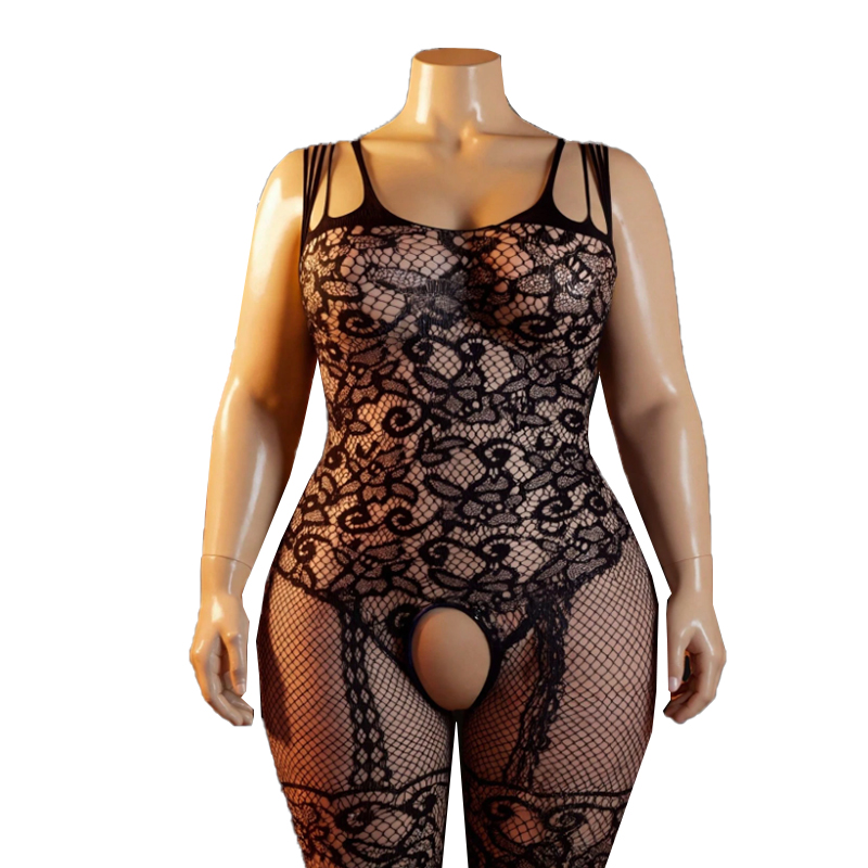 Sheer Mesh Bra - Yeni Artı Boyutu Şeffaf Kadın Örgü