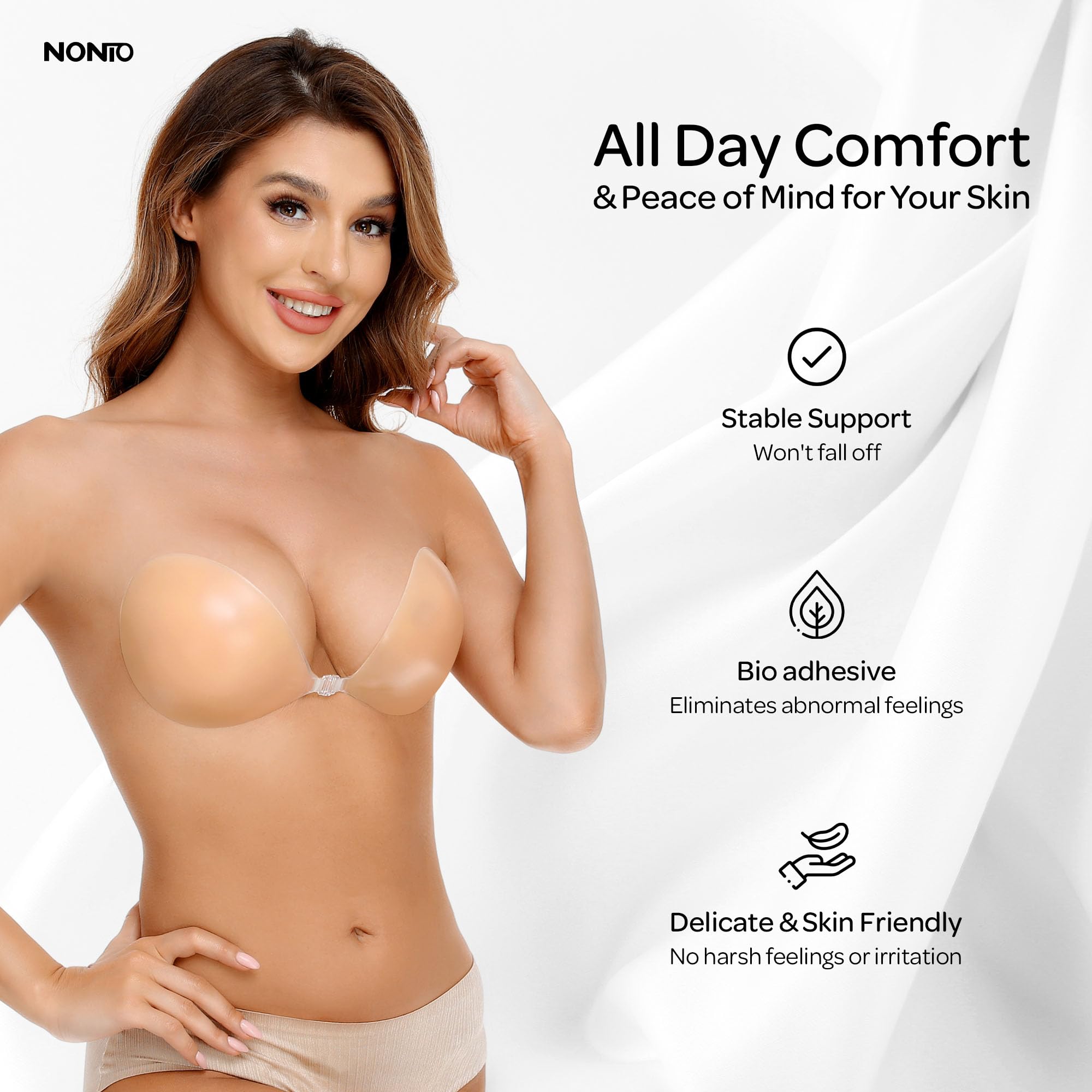 Yapışkanlı Sütyen Askısız Yapı - Backless Bra Sticky incelemesi ve fiyatı